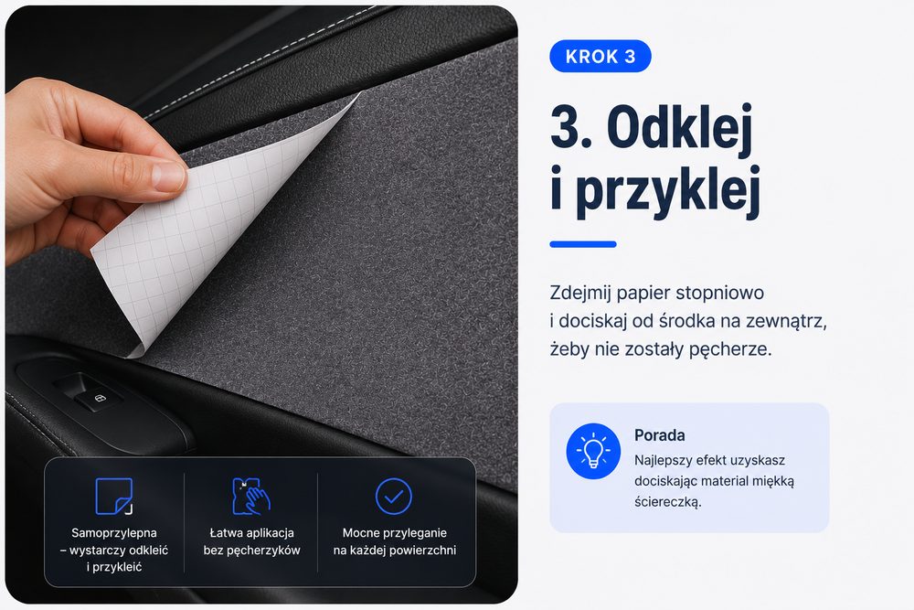 Krok 3 — odklej i przyklej